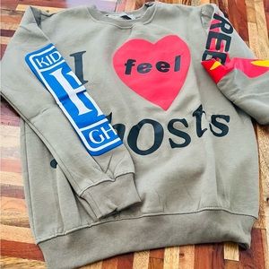 hbat Lucky Me “I Feel Ghosts” sweatshirt (M)